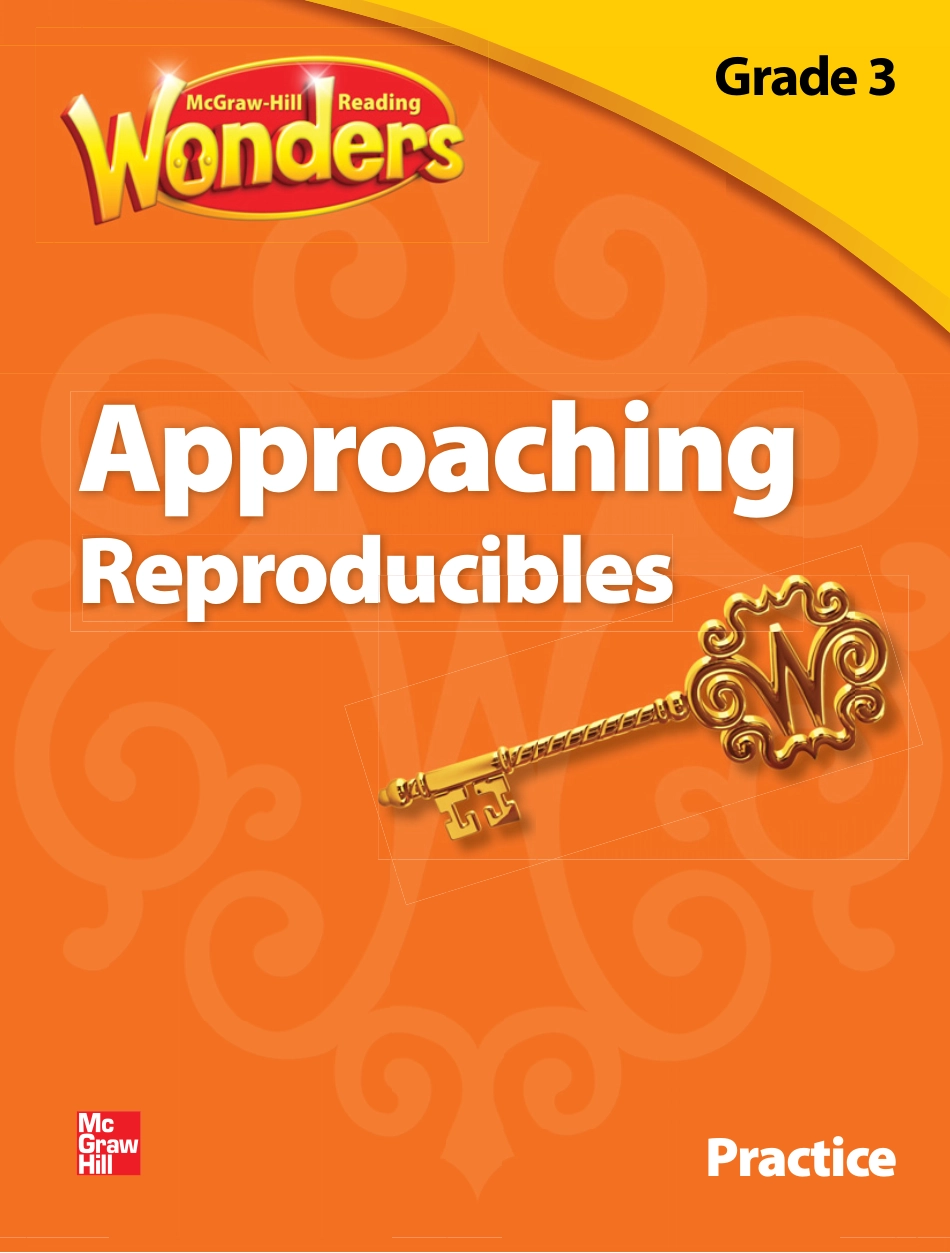 Reading Wonders.Practice.Approaching Reproducibles.G3 SE.pdf_第1页