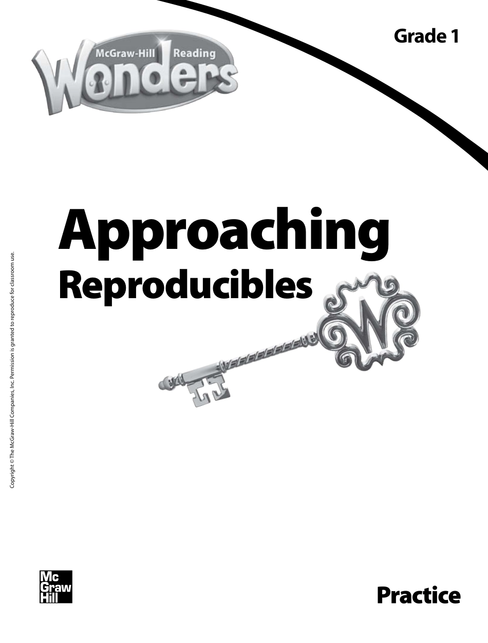 Reading Wonders.Practice.Approaching Reproducibles.G1 TE.pdf_第2页