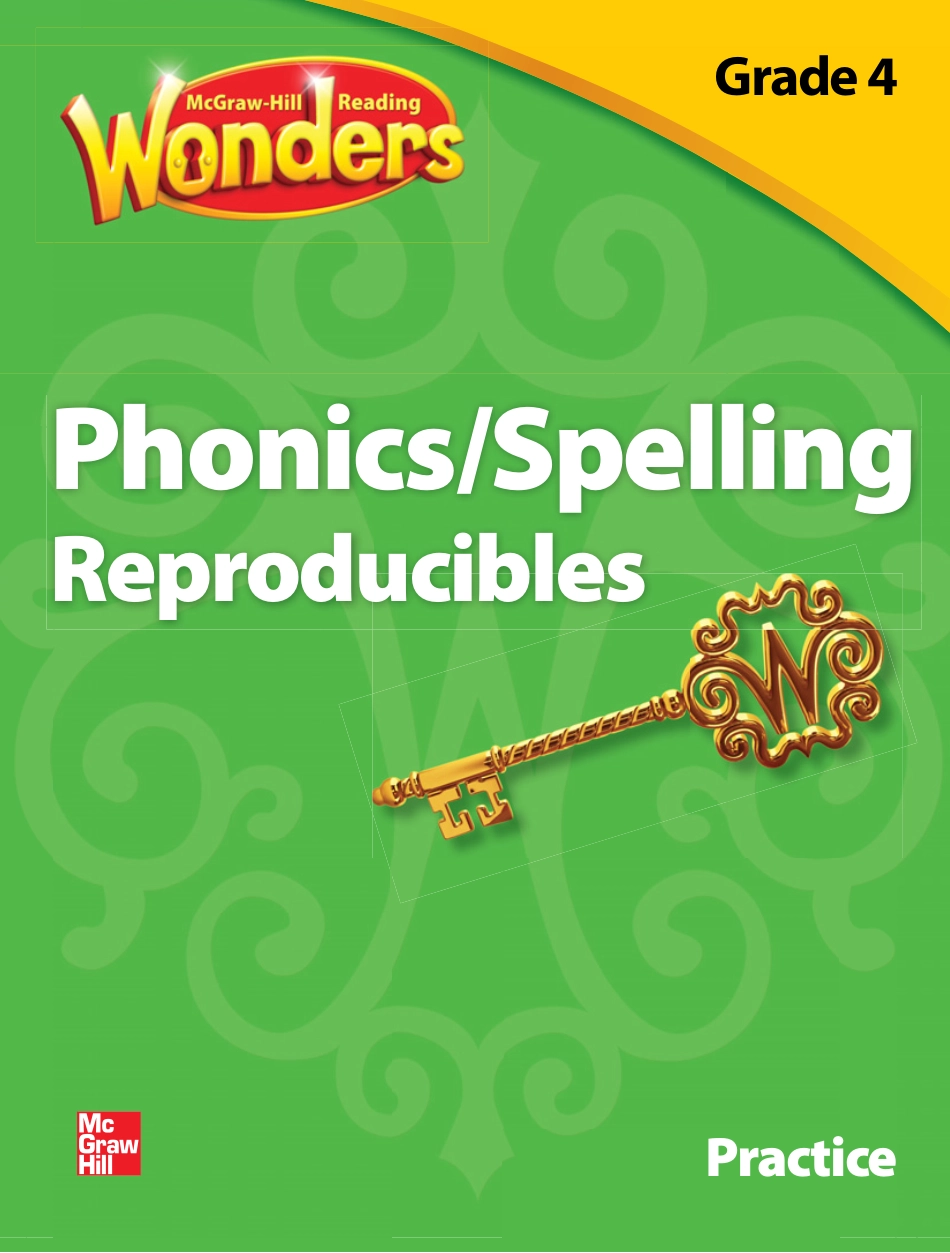 Reading Wonders.Practice.Phonics Spelling Reproducibles.G4 SE.pdf_第1页