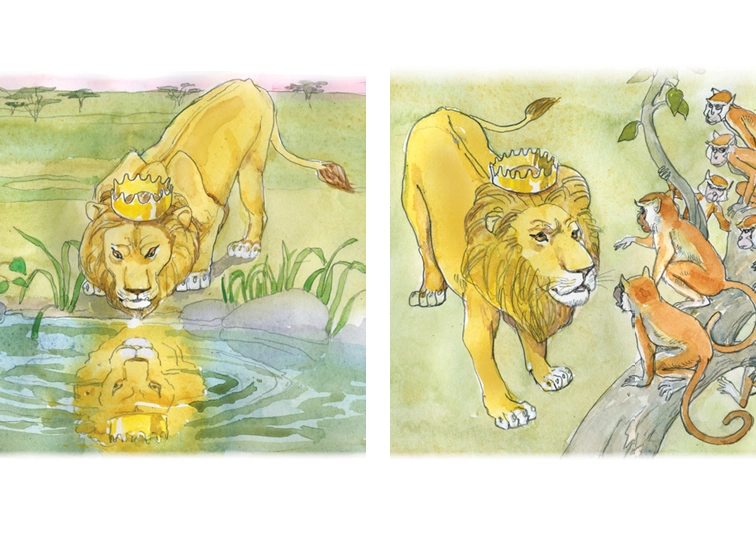 Retelling Cards The King of the animals.pdf_第1页