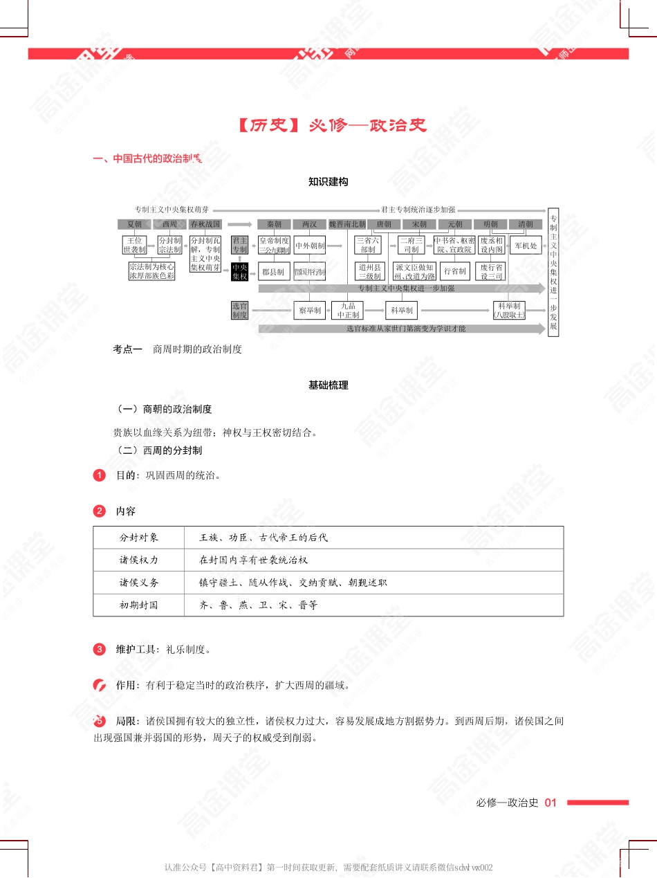 【 历 史 必 修 1 】 政 治 史.pdf_第2页