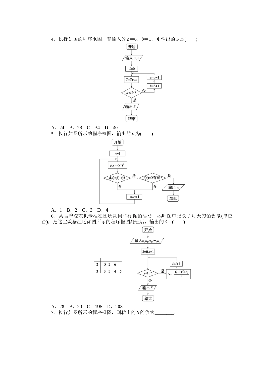 点点练36算法初步与框图.docx_第2页