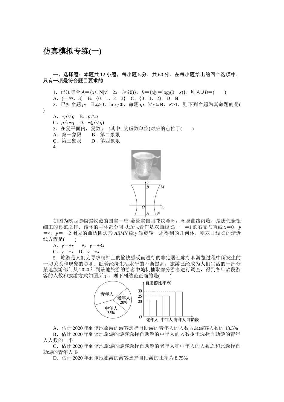 仿真模拟专练(一).docx_第1页