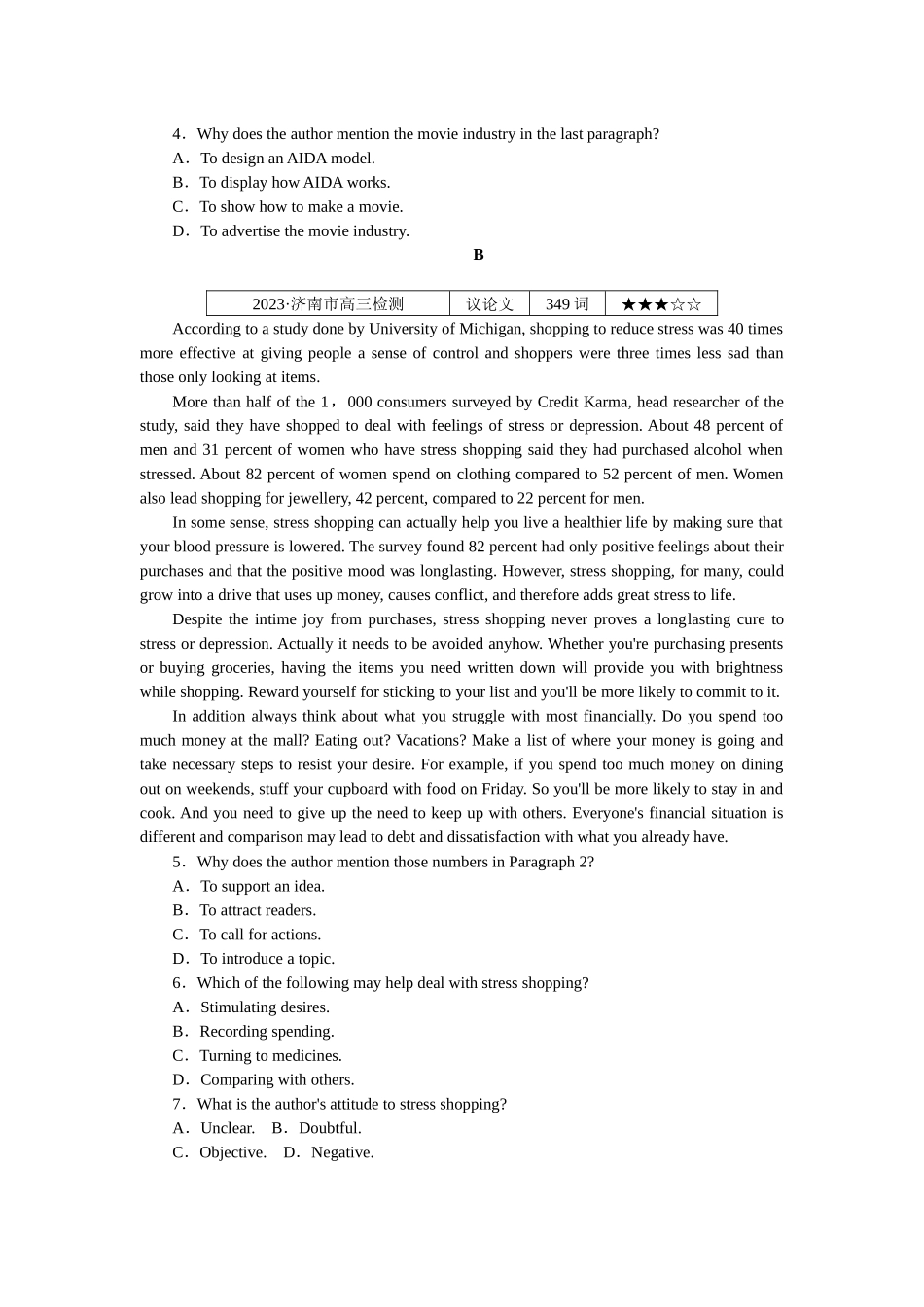 练习40　阅读理解＋读后续写.docx_第2页