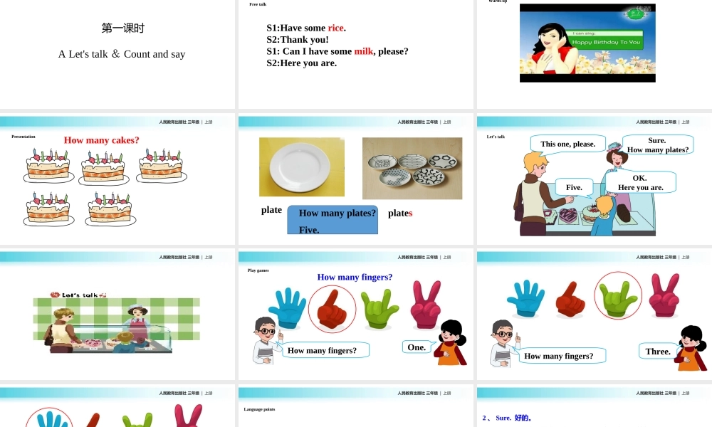 【教学课件】Unit 6 Part A (人教）.ppt