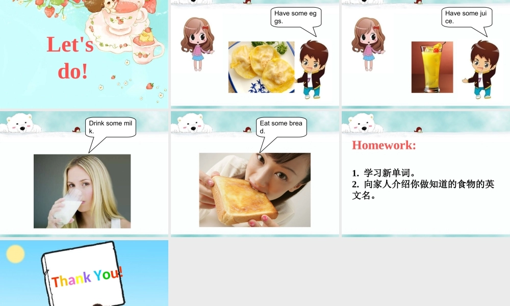 Unit 5 Let's eat! Part A 课件 1.ppt