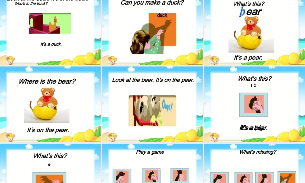 三年级英语上册Unit4 We love animals第二课时.ppt