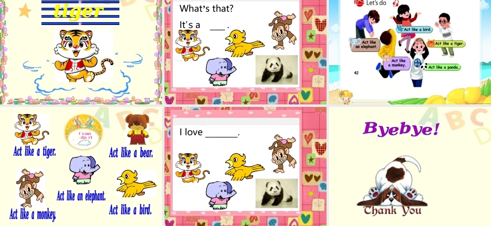 Unit 4 We love animals Part A.ppt