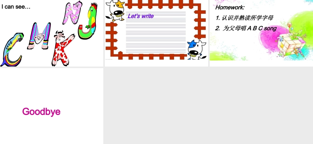 Unit 4 We love animalsPA Letters and sounds课件.ppt