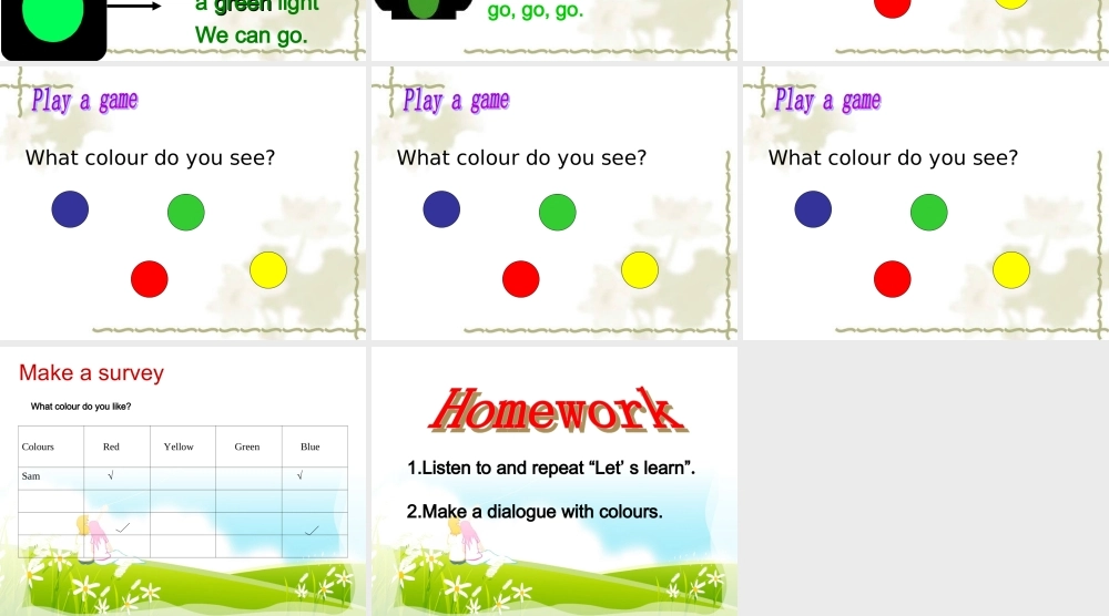 三年级英语上册Unit2 Colours第二课时.ppt