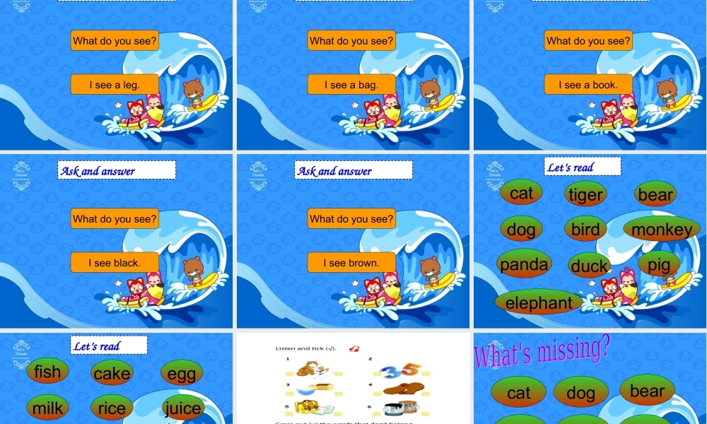 三年级英语上册recycle 2第二课时.ppt