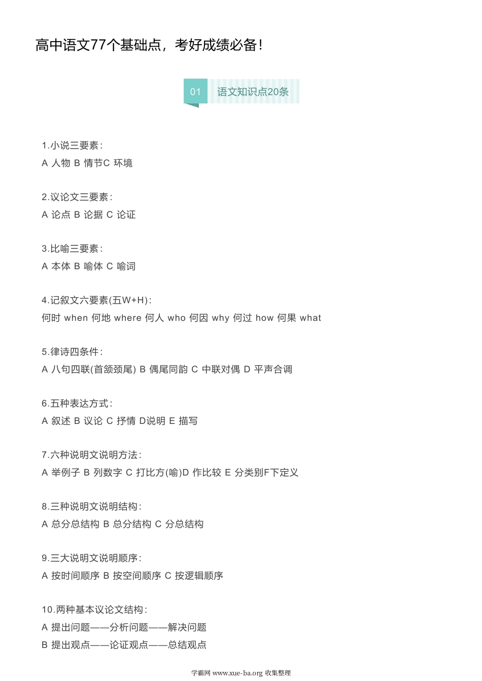 高中语文77个基础点考好成绩必备！.pdf_第1页