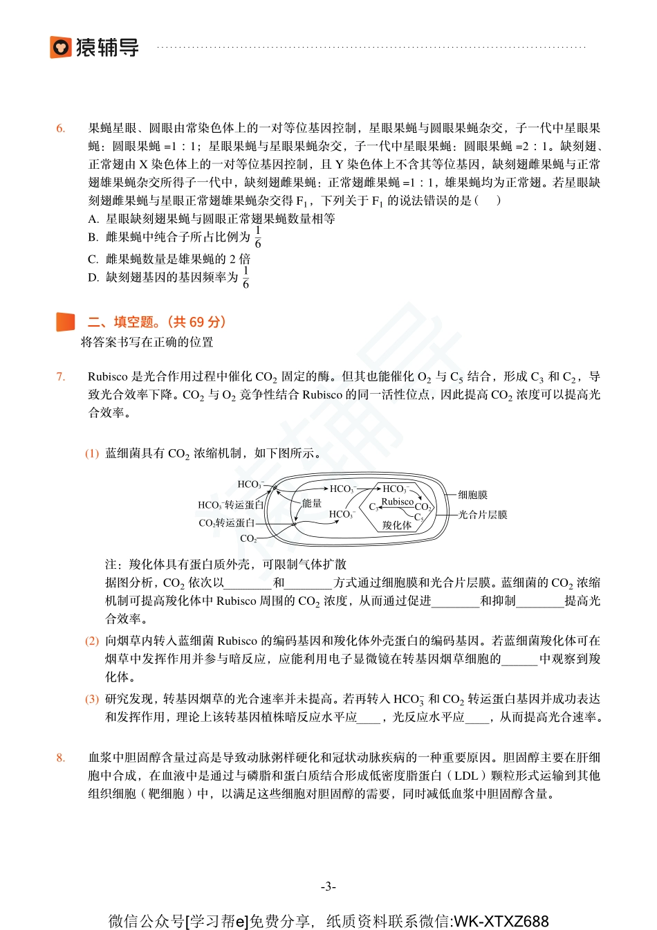 2022高考生物模拟卷2（全国卷地区）(1).pdf_第3页