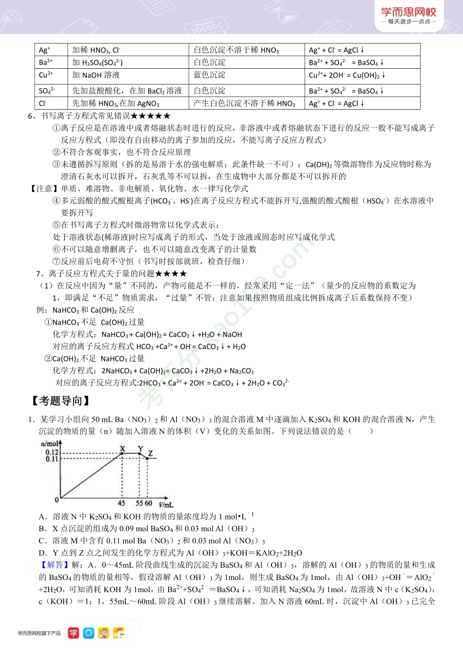 XES高化【期中冲刺宝典】离子反应.pdf_第2页