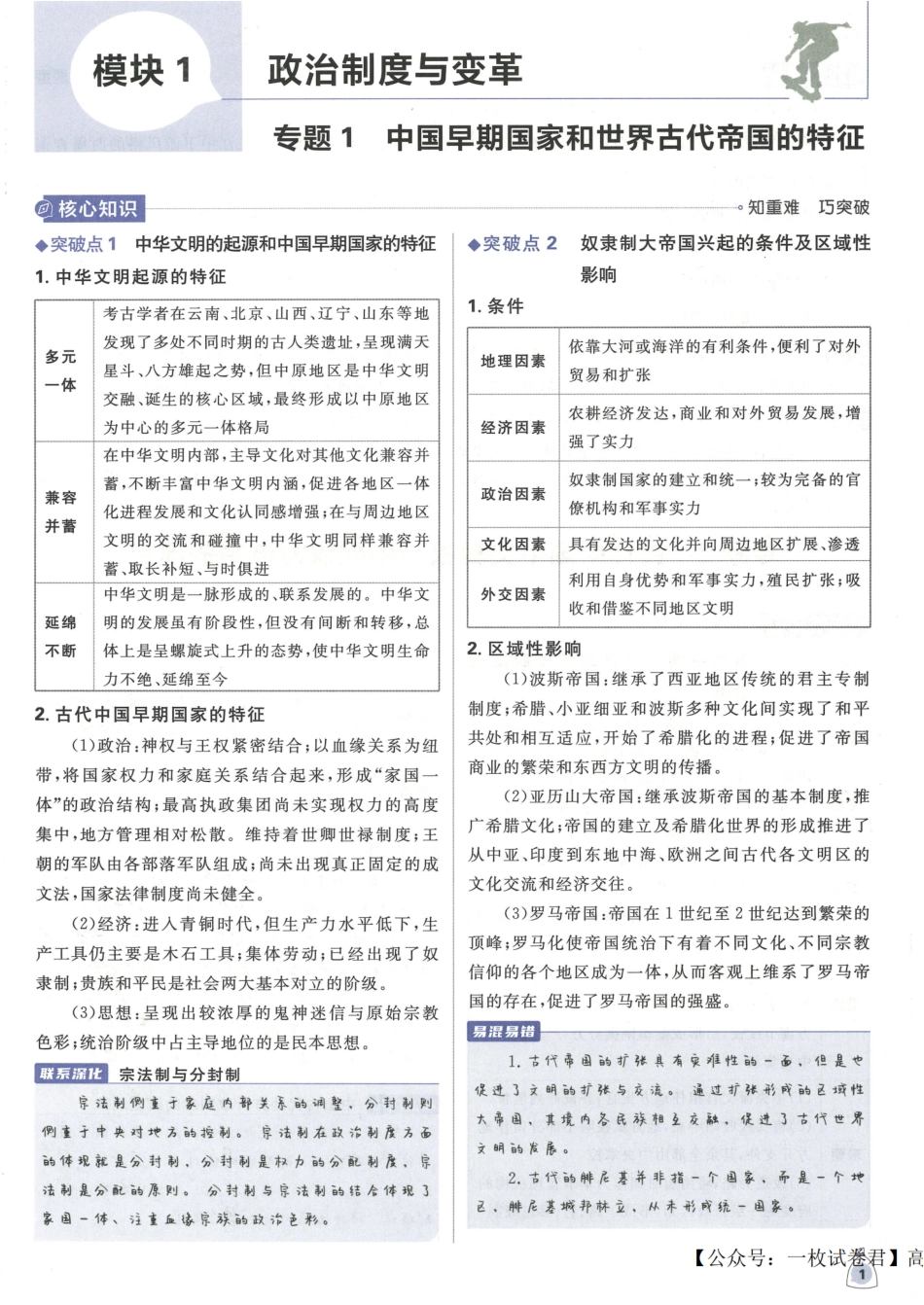 2023版《高考必刷题合订本（新教材版）》-历史 狂K重难点_纯图版.pdf_第3页