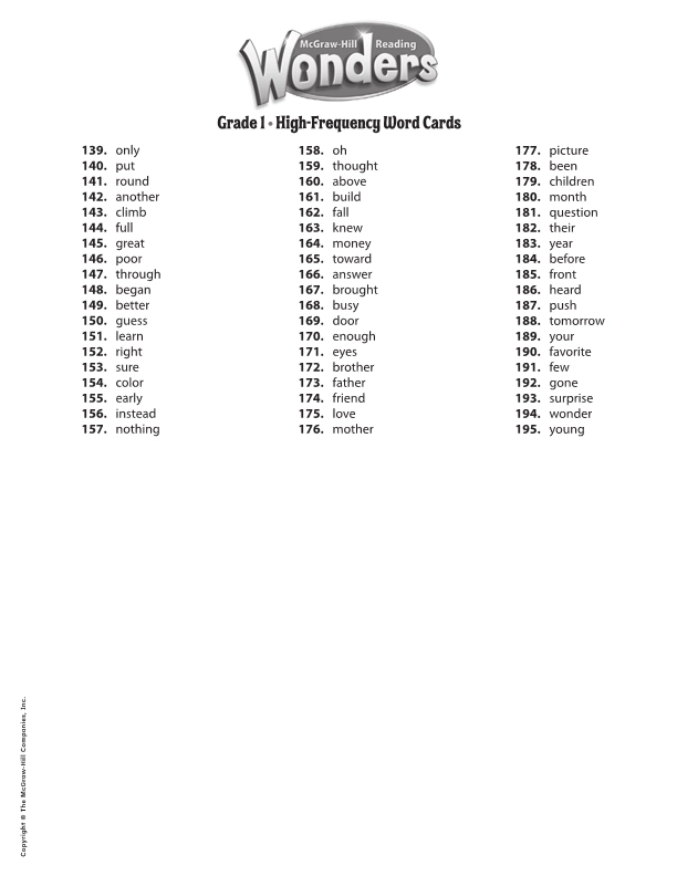 G1级High-Frequency Word Cards单词卡.pdf_第2页