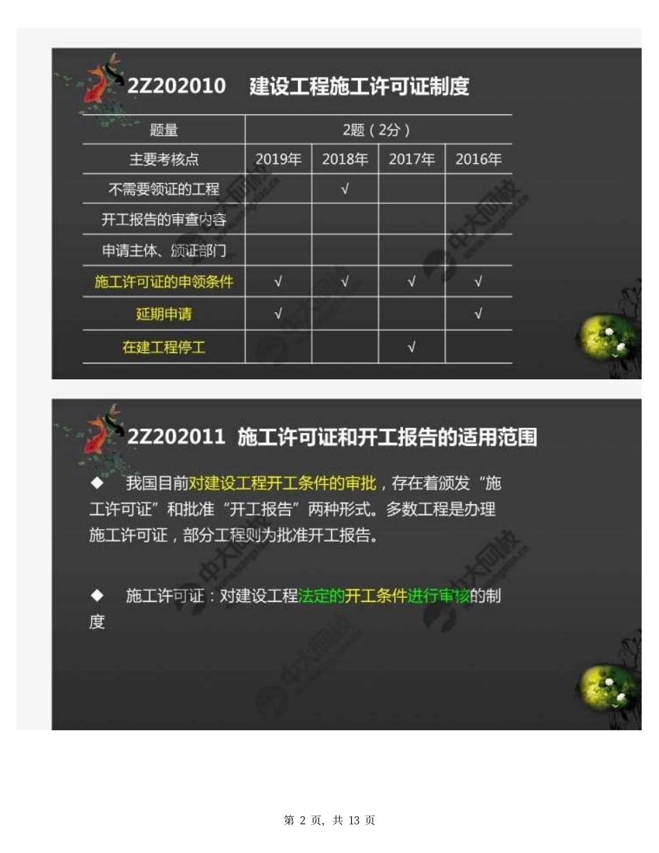 13.2Z202000施工许可法律制度2Z202010建设工程施工许可制度.pdf_第2页
