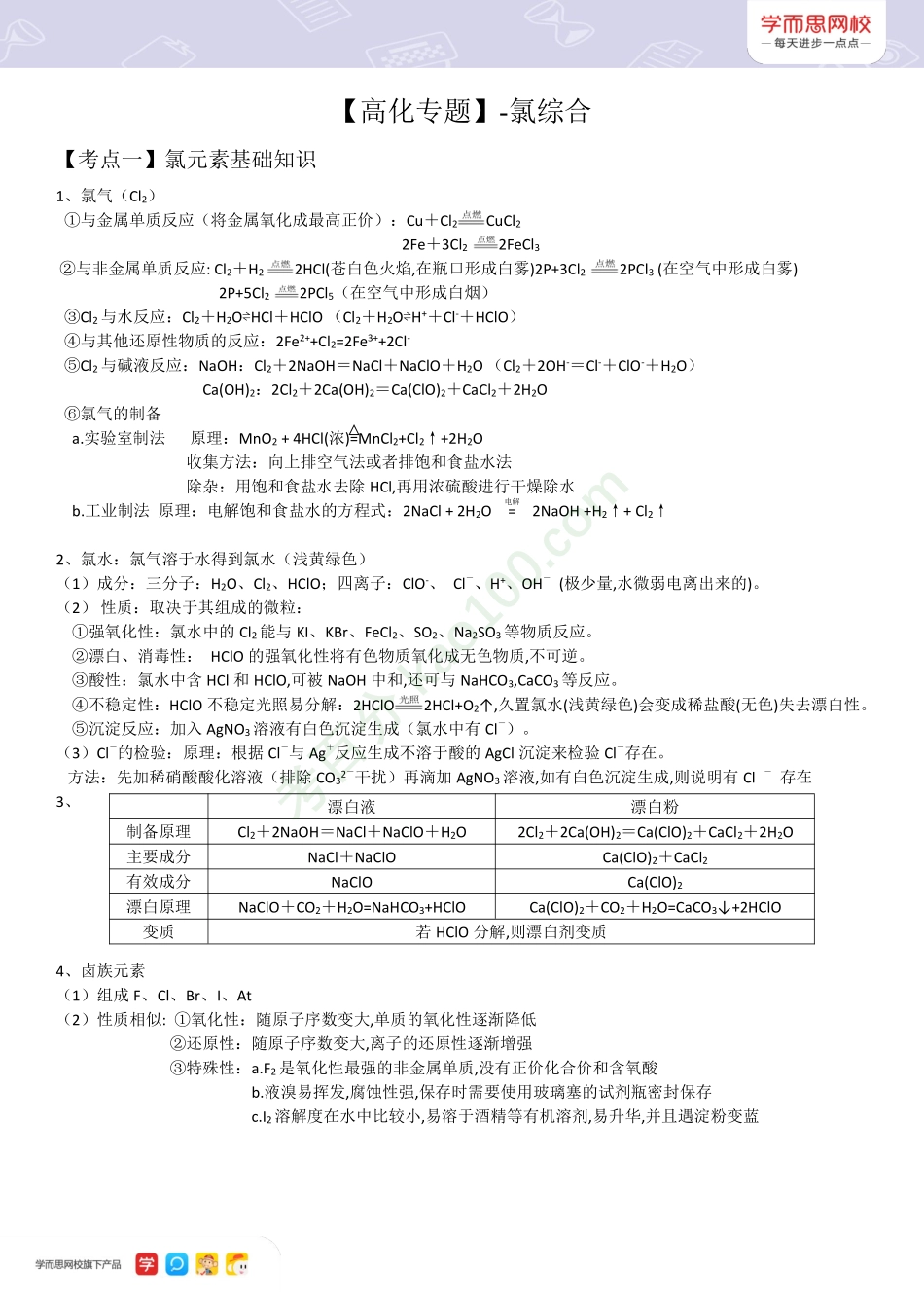 XES高化【期中冲刺宝典】-_氯气综合.pdf_第1页