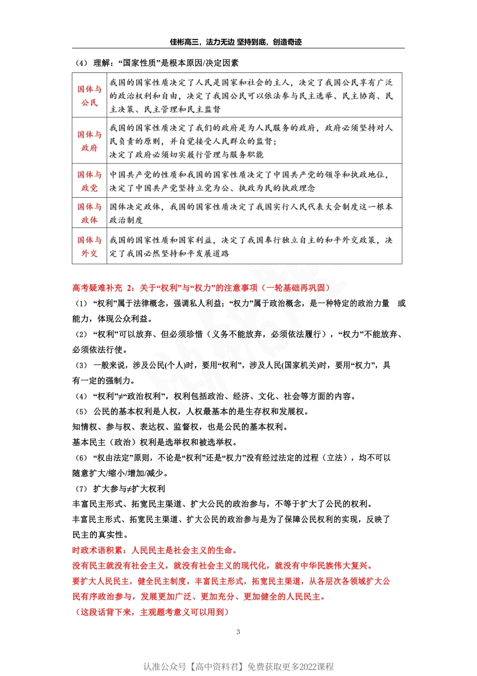 彬 彬 姐 的 政 治 错 题 本 第 1 弹 ： 主 体 贯 穿 主 线 - 公 民 参 与 和 政 府 履 职 .pdf_第3页