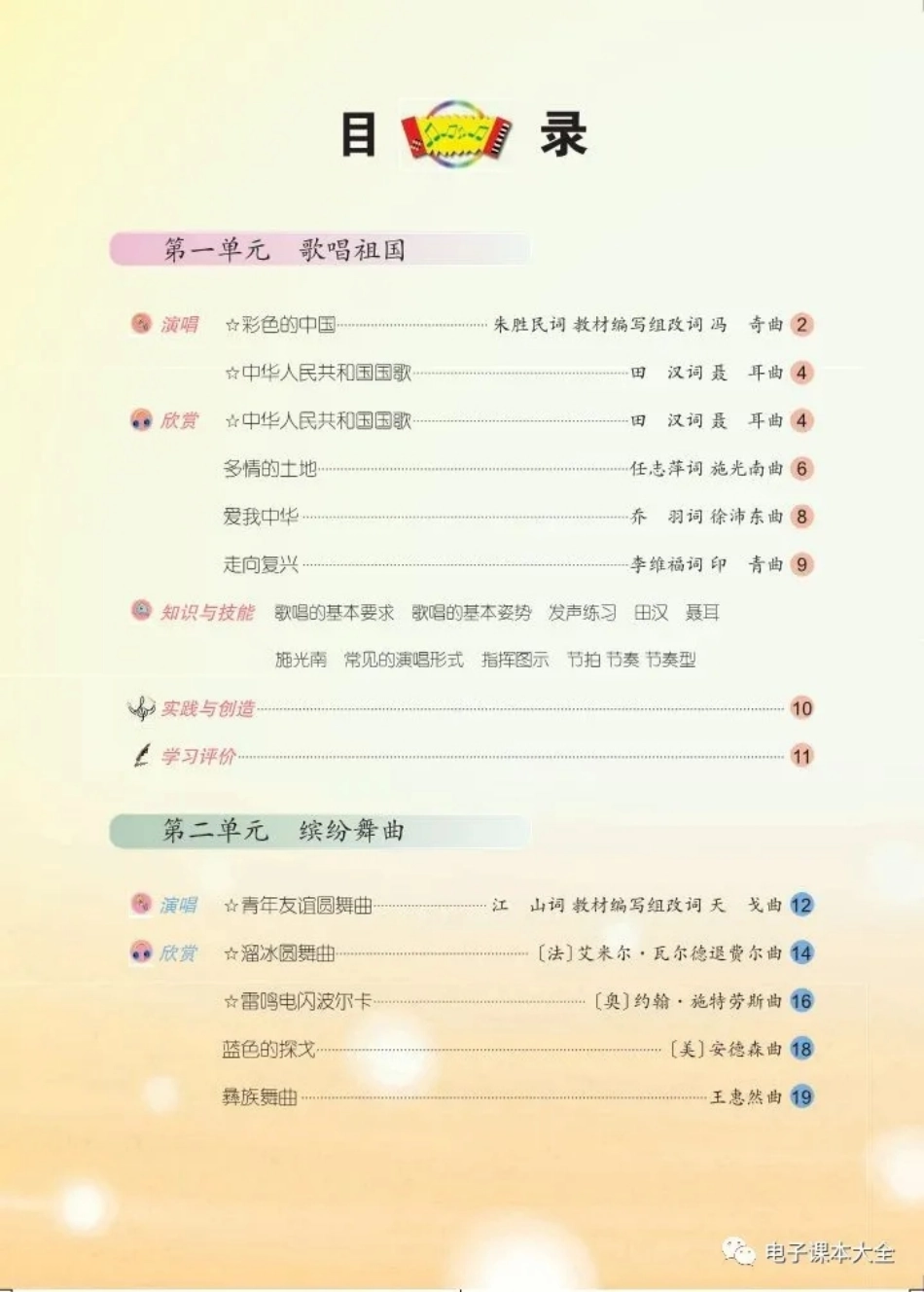七年级上册音乐人音版（简谱）电子课本.pdf_第2页