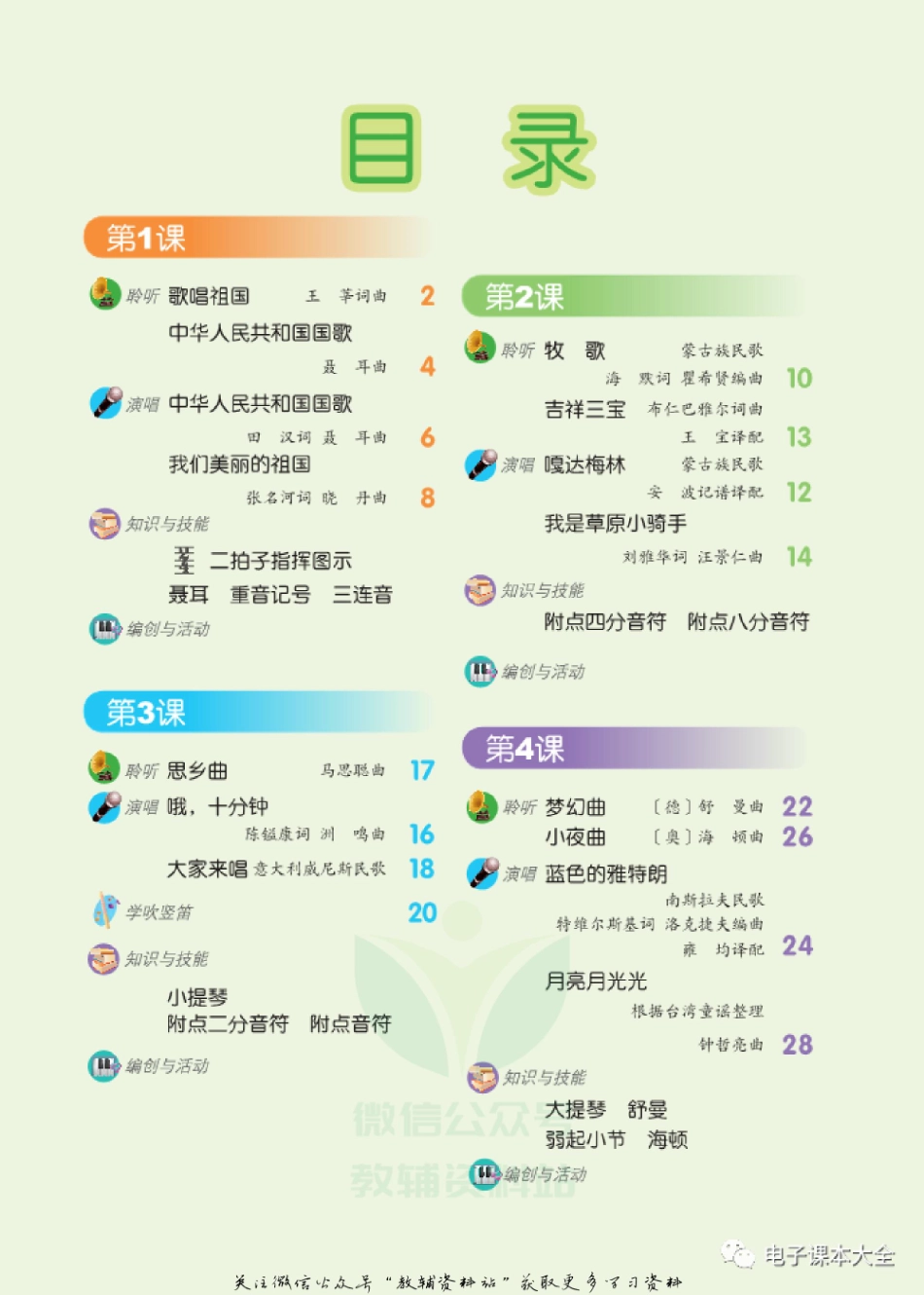 四年级上册音乐北京版（五线谱）电子课本.pdf_第3页