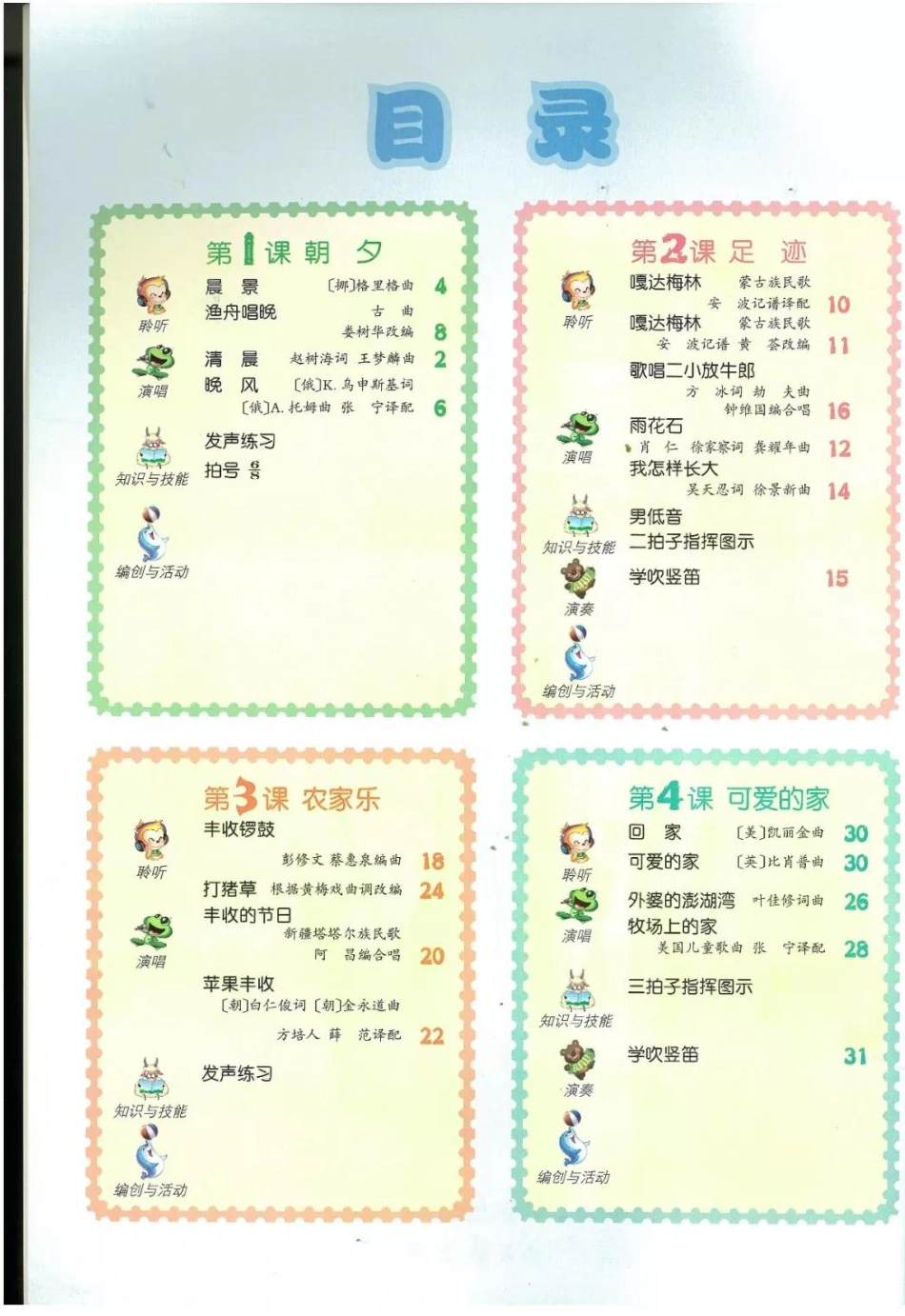 五年级上册音乐人音版（简谱）电子课本.pdf_第2页