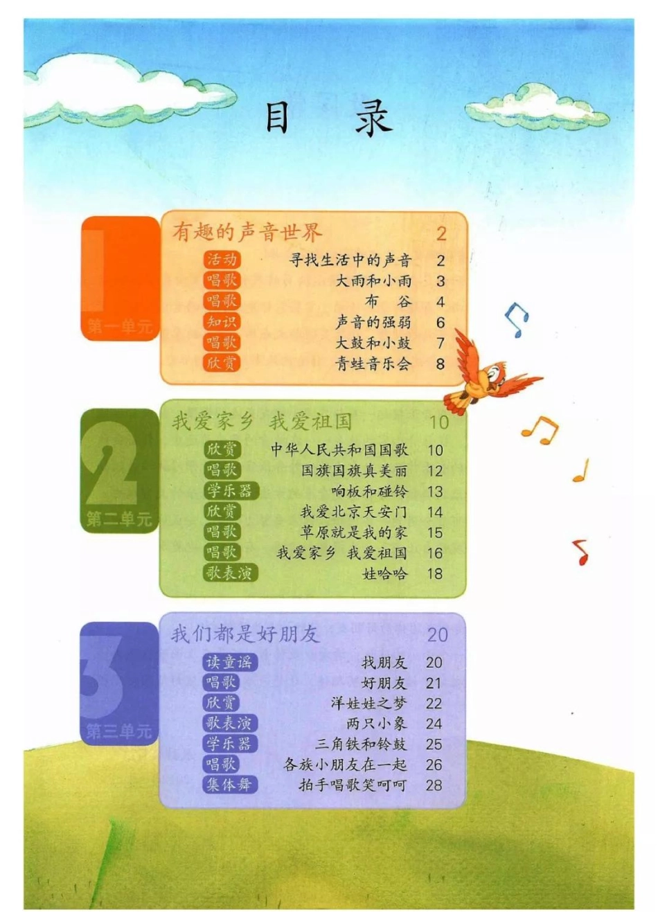 一年级上册音乐人教版（简谱）电子课本.pdf_第2页