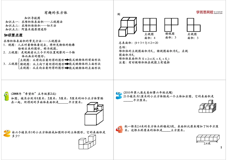 有趣的长方体（奥数拓展）.pdf_第1页