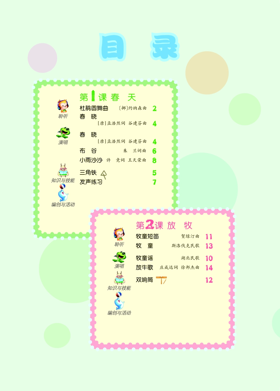 一年级下册音乐人音版（简谱）电子课本.pdf_第3页