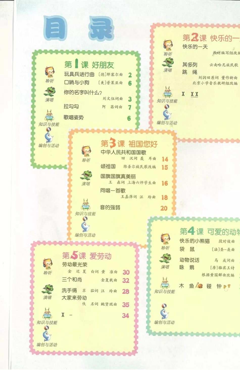 一年级上册音乐人音版（简谱）电子课本.pdf_第2页