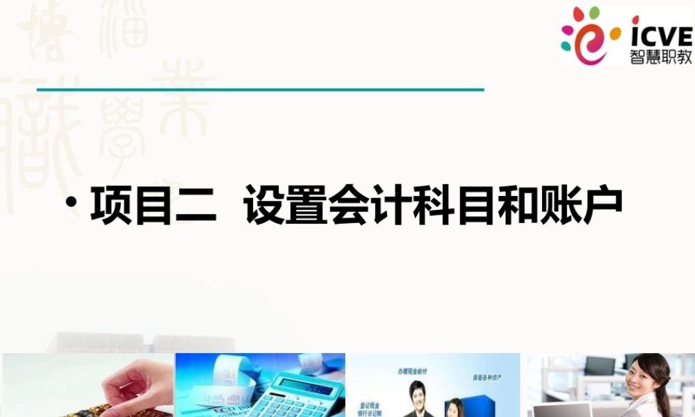 2项目2设置会计科目和账户2.ppt