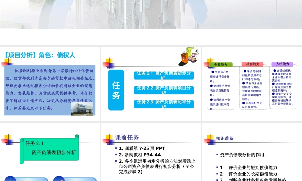 项目二资产负债表分析.ppt