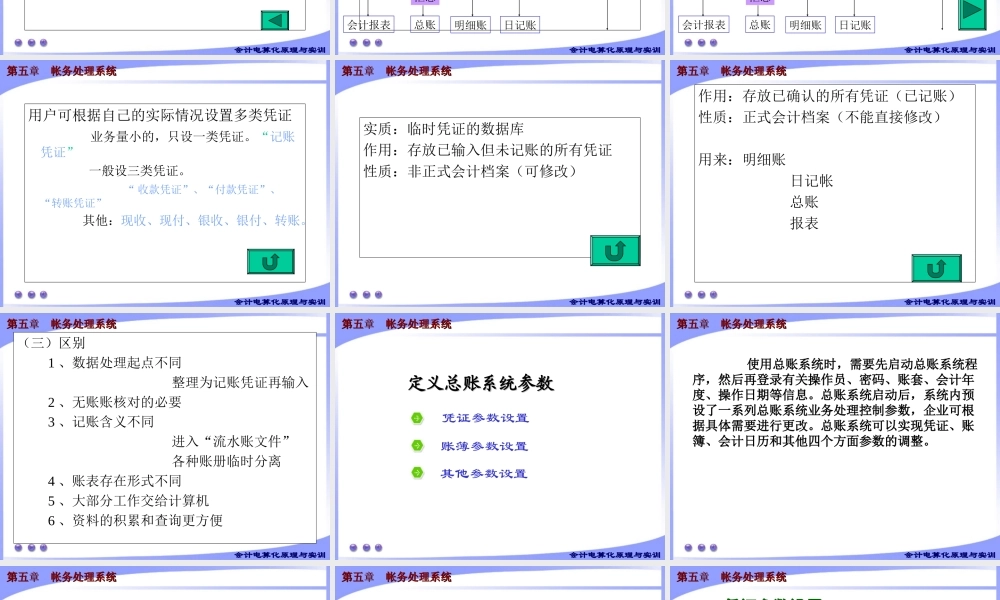 第五章 帐务处理系统1.ppt