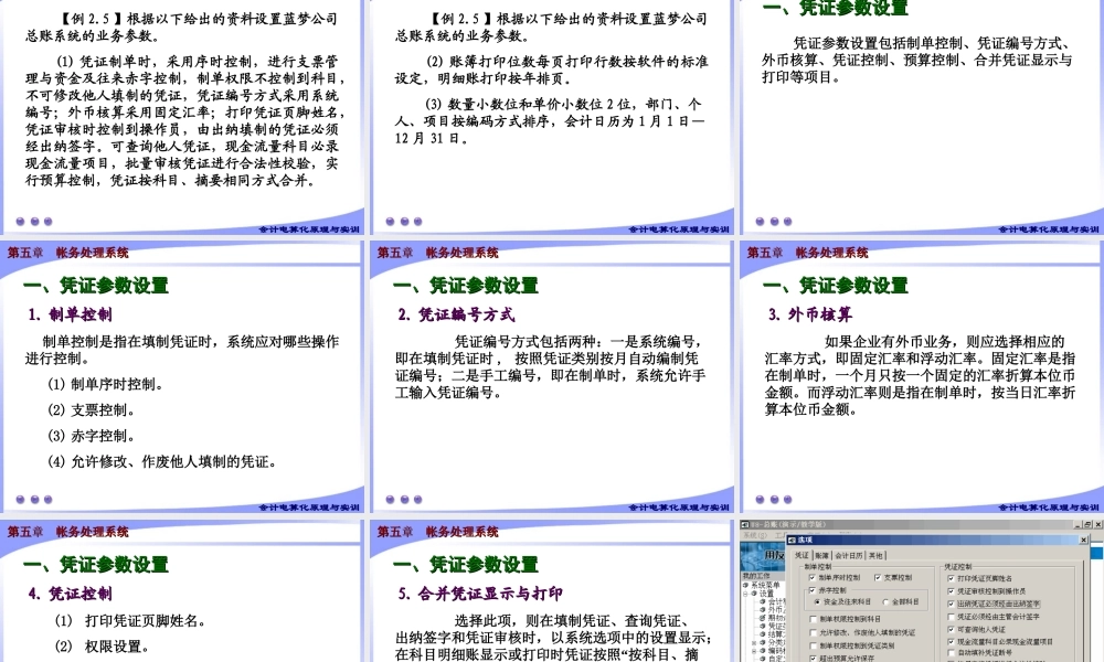 第五章 帐务处理系统1.ppt