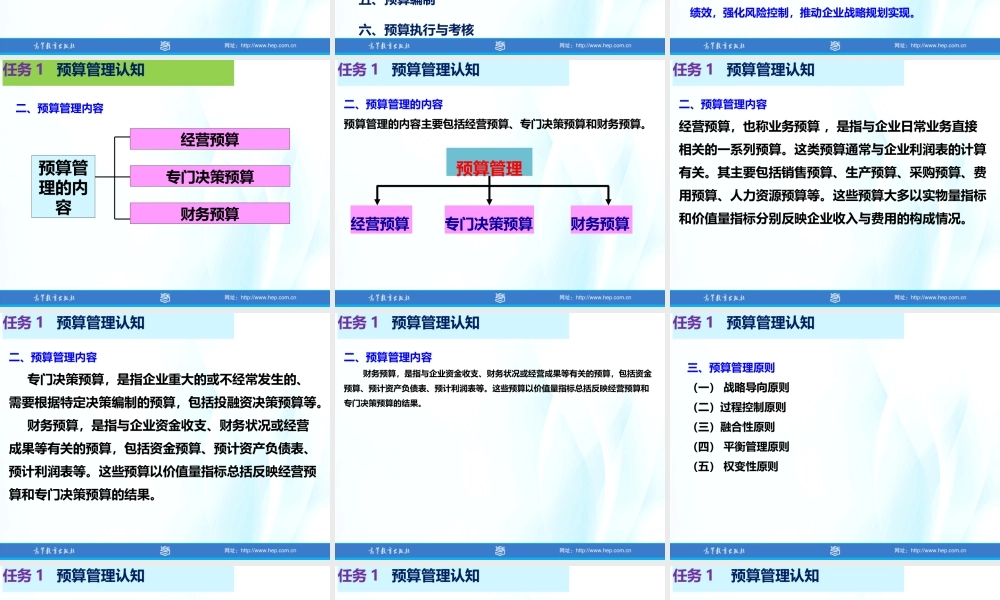 项目3预算管理.pptx