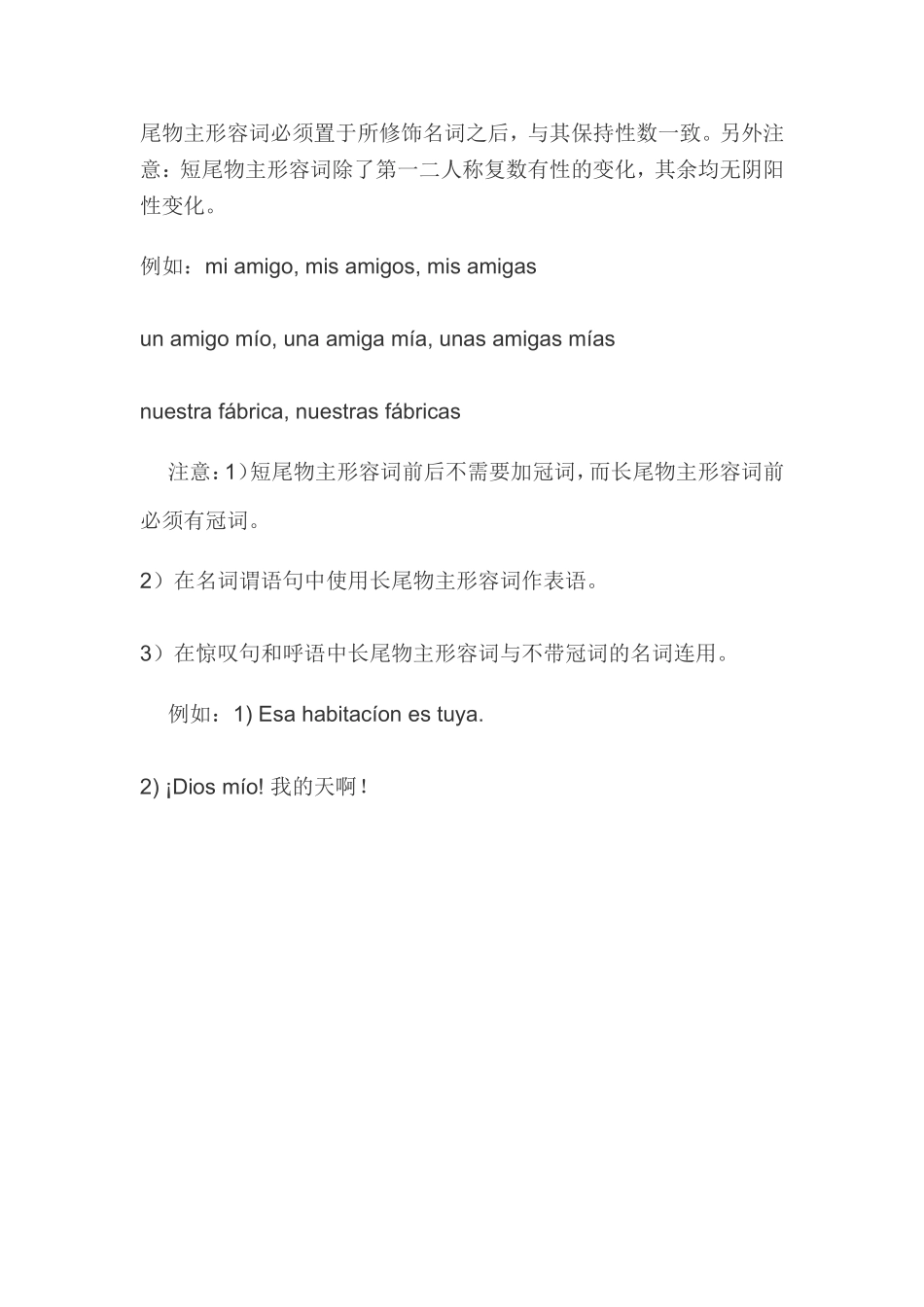 词汇-西班牙语中的物主形容词.doc_第2页