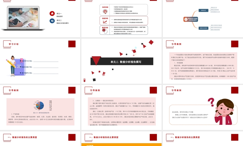 单元二 数据分析报告撰写(1).pptx