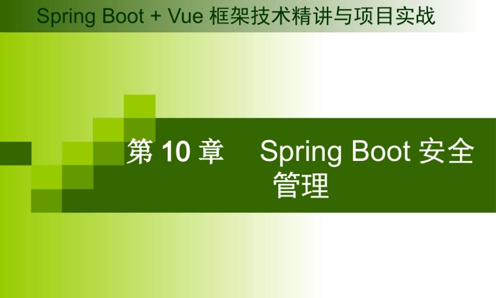 第10章 Spring Boot安全管理.pptx