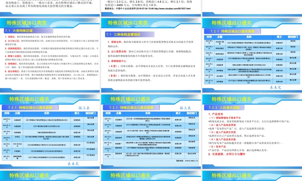 第7章 特殊区域出口(1).ppt