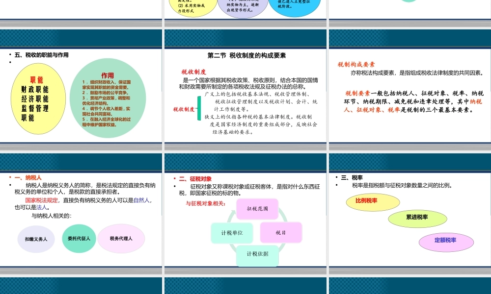 《中国税收》PPT（第1章税收基础知识 ）.ppt