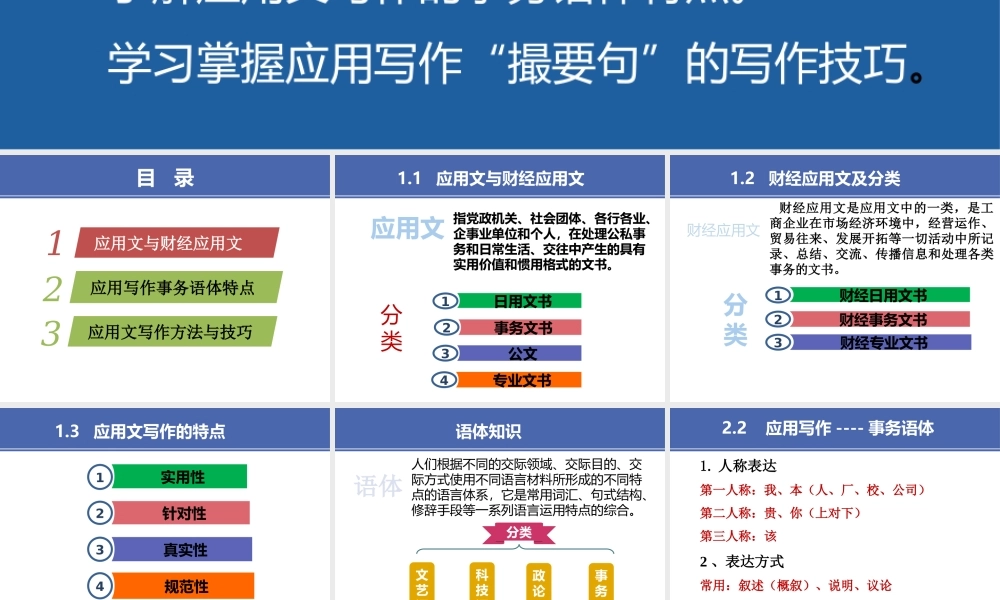 1 项目一 财经应用写作基础.pptx