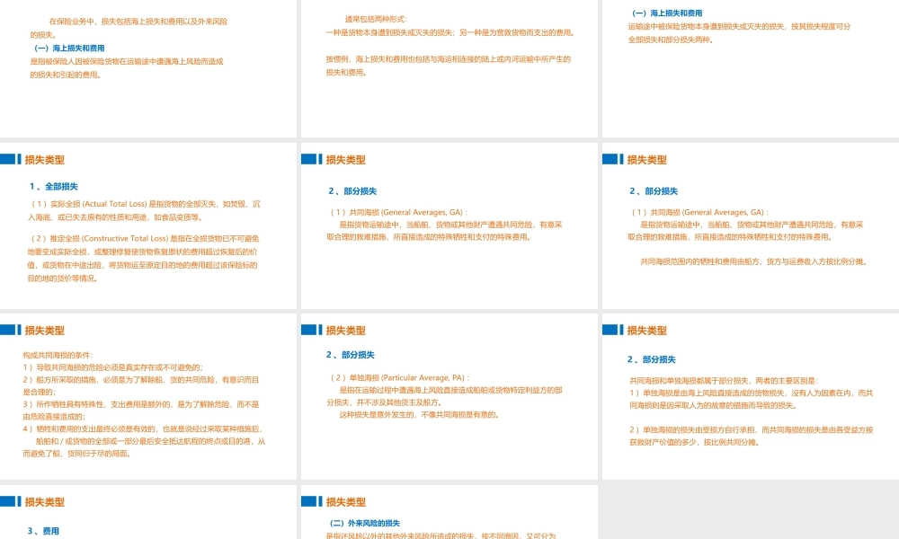 02损失类型.ppt
