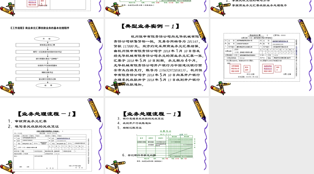 3-11教学课件—商业承兑汇票业务处理能力训练.ppt