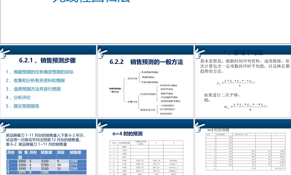 6.2 连锁企业销售预测.pptx