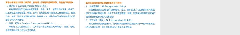 06中国陆上和航空货物运输保险.ppt