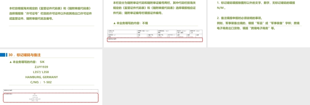 10制作报关单的随附单证及编号和标记唛码与备注.pptx