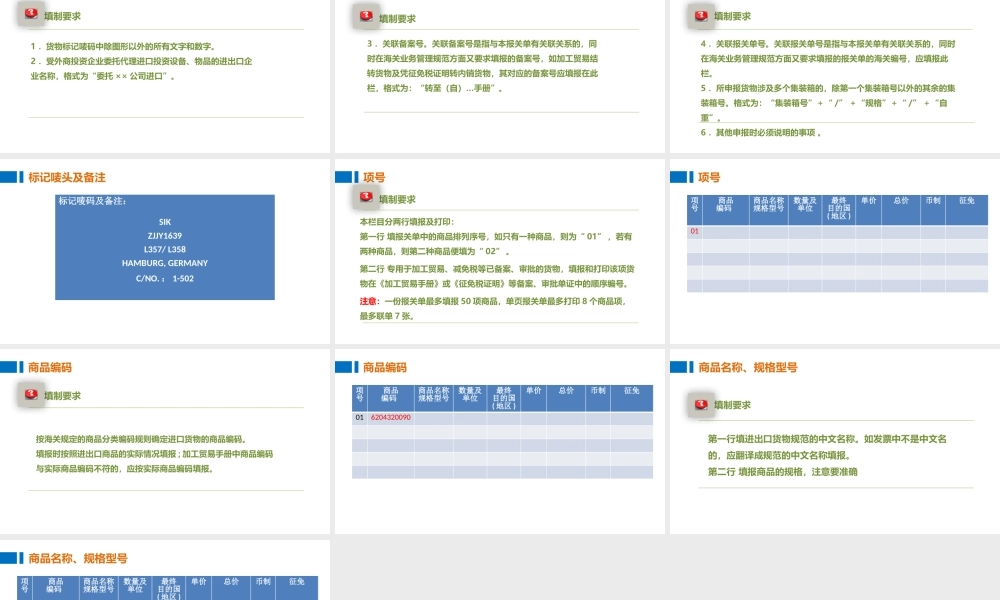 12制作报关单的唛头、项号、商品编码和商品名称.pptx