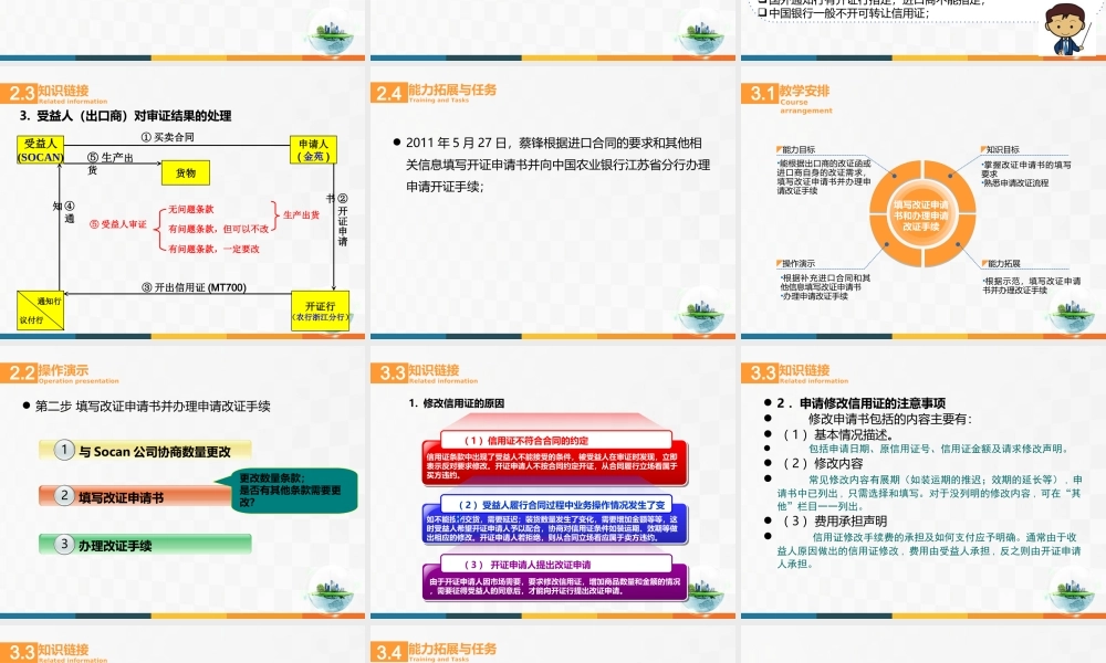 13进口业务操作——申请开立和修改信用证.ppt
