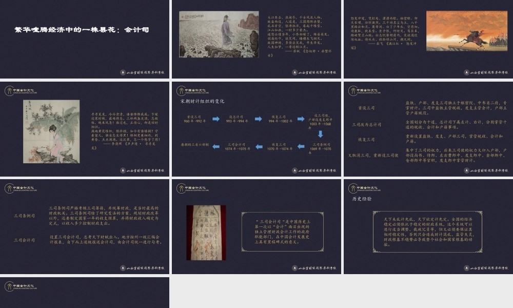 16繁华喧腾经济中的一株昙花：会计司.pptx