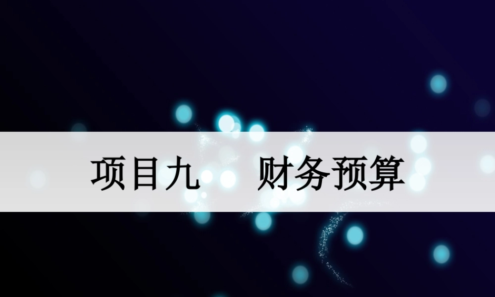 财务管理 项目九.ppt